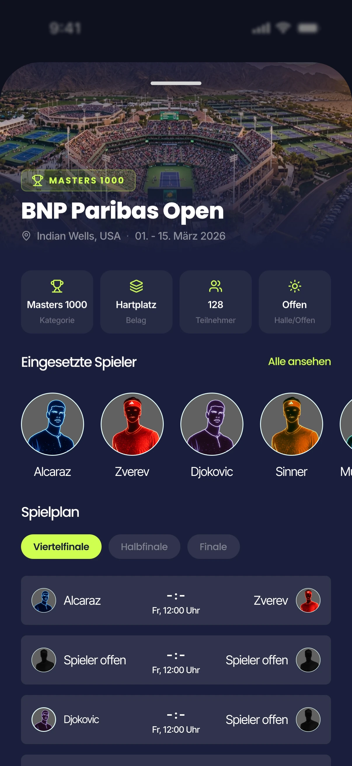 Tentasy Turnier-Detail: BNP Paribas Open